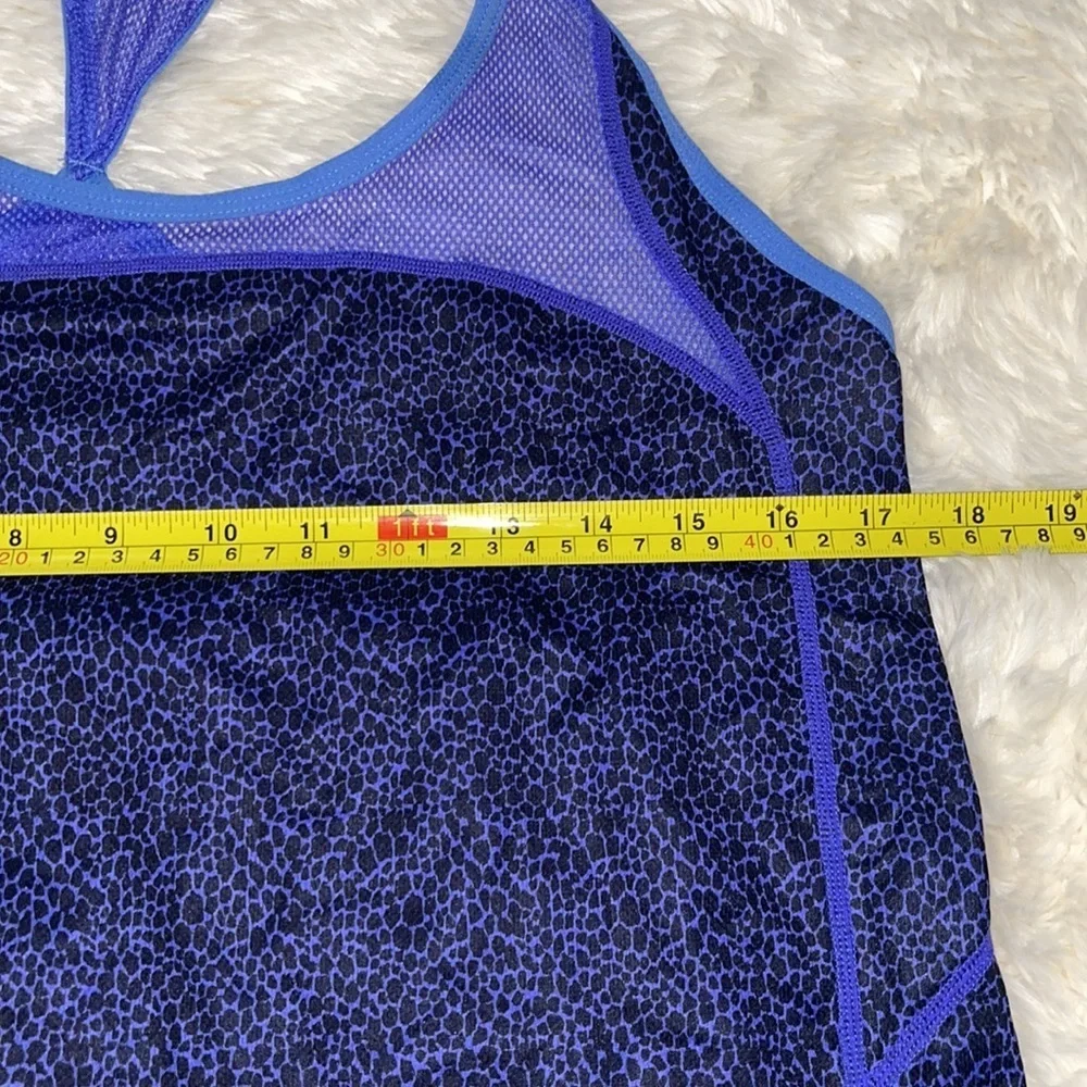 Nike Dri-FIT Purple Blue Snakeskin Reptile Print Mesh Racerback Tank Top M